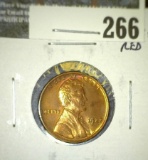 1927 Lincoln Cent, BU MS63+ RED, value $20+