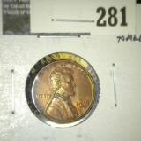 1933-D Lincoln Cent, BU MS63+ toned, value $30