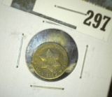 1852 3 Cent Silver, G+, value $25