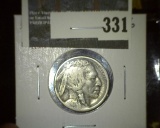 1913-D Buffalo Nickel, Type 1 (mound), G, value $15
