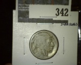 1918-S Buffalo Nickel, G+ obverse scratches, G value $14
