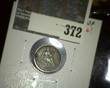 1858-O Seated Liberty Half Dime, VF, NICE!, value $50