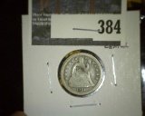 1841 Seated Liberty Dime, G w/dent near center of coin, G value $20