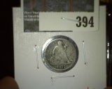 1875 Seated Liberty Dime, G, value $15