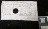 March 14, 1789 Pay Check No. 1570 from the Comptroller's Office to 
