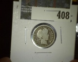 1892 Barber Dime, G+ full rims, value $7