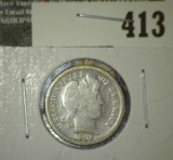 1898-S Barber Dime, G+, value $8