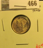 1941 Mercury Dime, BU MS63+ toned, value $12