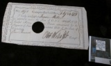 Feb. 24, 1789 Pay Check No. 1672 from the Comptroller's Office to 