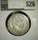 1916-D Barber Quarter, VG, value $10