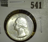 1934 Washington Quarter, BU, value $50