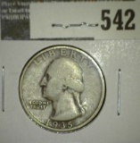 1935-D Washington Quarter, F, value $8
