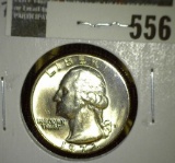 1972-D Washington Quarter, BU from Mint Set, value $6