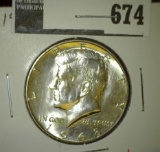 1968-D Kennedy Half Dollar, BU, value $10