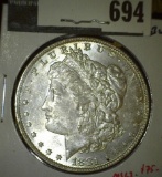 1881-O Morgan Dollar, BU, value MS63 $75, MS64 $190, MS65 $1400