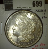 1882-S Morgan Dollar, BU, reverse is Prooflike, value MS63 $70, MS65 $180