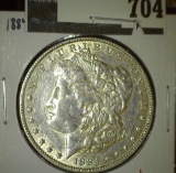 1884 Morgan Dollar, XF/AU, value $39