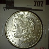 1885 Morgan Dollar, BU, value MS63 $65, MS65 $165