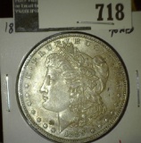 1889-O Morgan Dollar, AU toned, value $55