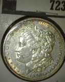 1890-S Morgan Dollar, AU with luster, value $45
