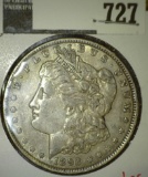 1892 Morgan Dollar, XF, value $55