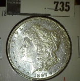 1897 Morgan Dollar, BU, value $85