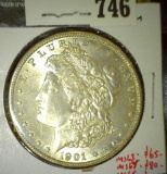 1901-O Morgan Dollar, BU, value MS63 $65, MS64 $80, MS65 $175