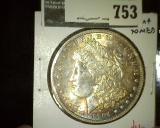 1904-O Morgan Dollar, AU toned, value $40