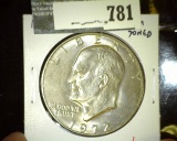 1972 Eisenhower Dollar, BU toned, nice example, value $10