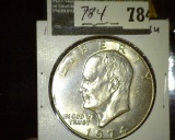 1974 Eisenhower Dollar, BU, nice example, value $10