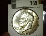 1977-D Eisenhower Dollar, BU, nice example, value $7