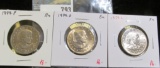 3 Susan B Anthony Dollars, 1979PDS, all BU from Mint Package cello, group value $20