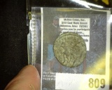 Roman Bronze coin Emperor slaying victim