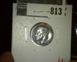 1954 Proof 90% Silver Roosevelt Dime, value $18