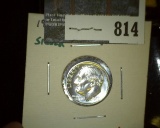 1955 Proof 90% Silver Roosevelt Dime, value $15