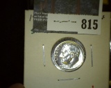 1956 Proof 90% Silver Roosevelt Dime, value $8