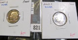2 Proof 90% Silver Roosevelt Dimes, 2001-S & 2003-S, value for pair $10