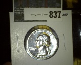1960 Proof 90% Silver Washington Quarter, value $11