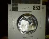2001-S Proof 90% Silver Washington Statehood Quarter, KY, value $8
