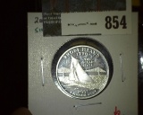 2001-S Proof 90% Silver Washington Statehood Quarter, RI, value $8