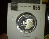 2002-S Proof 90% Silver Washington Statehood Quarter, IN, value $8