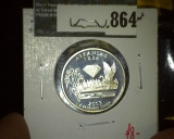 2003-S Proof 90% Silver Washington Statehood Quarter, AR, value $8
