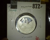 2011-S Proof 90% Silver Washington ATB Quarter, MS, value $8