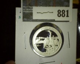 2014-S Proof 90% Silver Washington ATB Quarter, FL, value $8