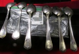 Group of 6 vintage/antique Hollywood star spoons, includes Gloria Swanson, Douglas Fairbanks (2), No