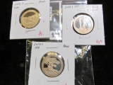 3 Proof Washington ATB Quarters, 2012-S NM, 2013-S OH, 2013-S NV, group value $9