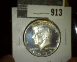 1970-S Proof 40% Silver Franklin Half Dollar, value $15