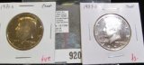 2 Proof Kennedy Half Dollars, 1971-S & 1973-S, value for pair $7