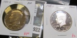 2 Proof Kennedy Half Dollars, 1977-S & 1978-S, value for pair $8
