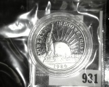 1986-S Statue of Liberty Commemorative Half Dollar, Proof in capsule, value $5